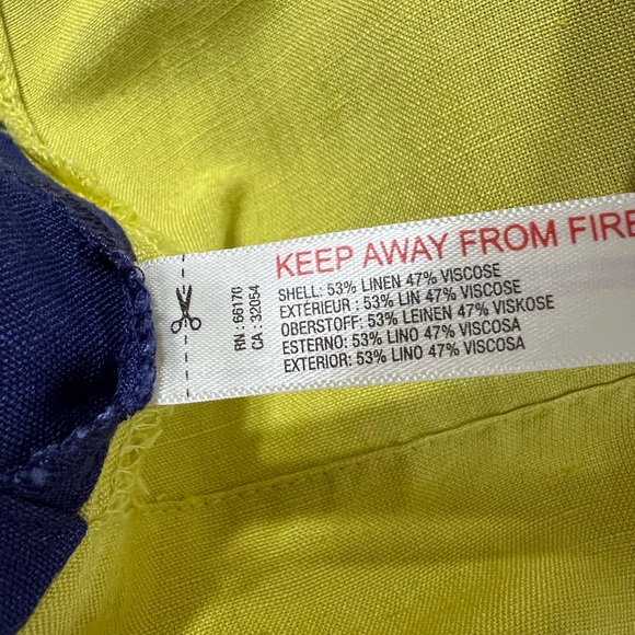 Anthropologie Color block wide stripes linen viscose midi dress. Size S beach - Picture 6 of 8